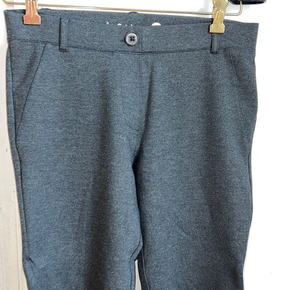 BETABRAND Charcoal Cropped Classic Dress Pant Yoga Pants-S - Picture 3 of 9